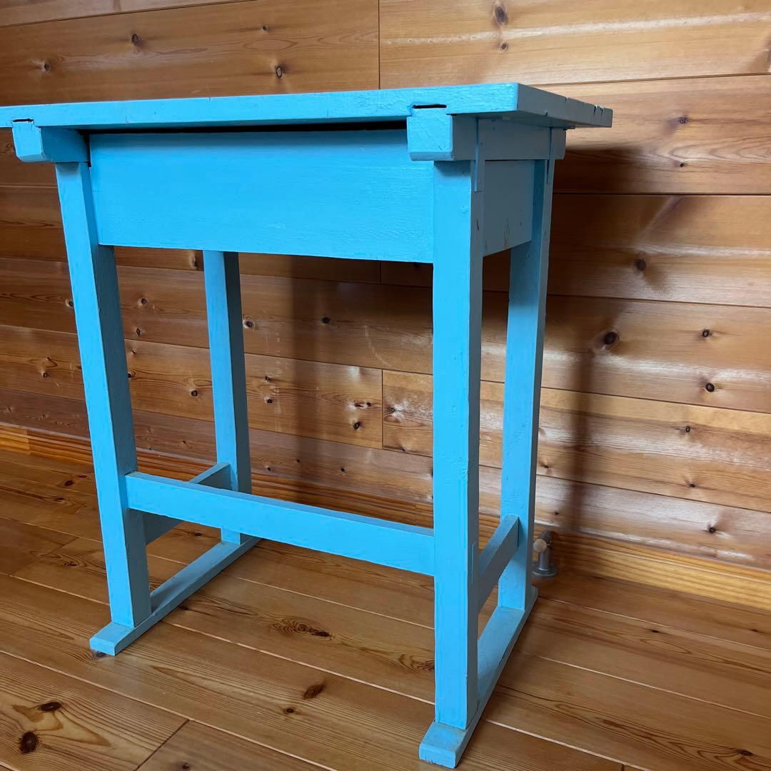 学校　机　木製　昭和レトロ