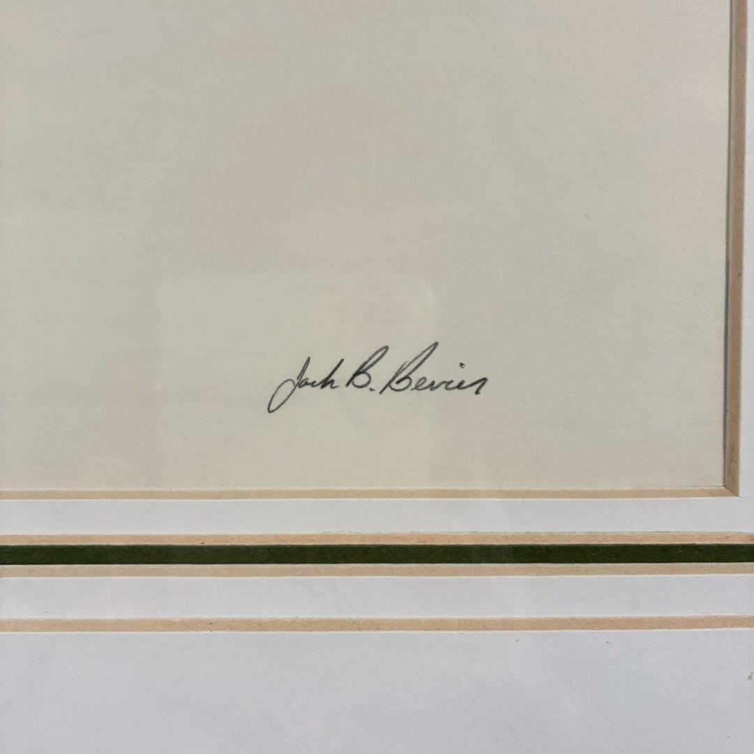 Jack Bernard Bevier「CHOPPING～」リトグラフ サイン入