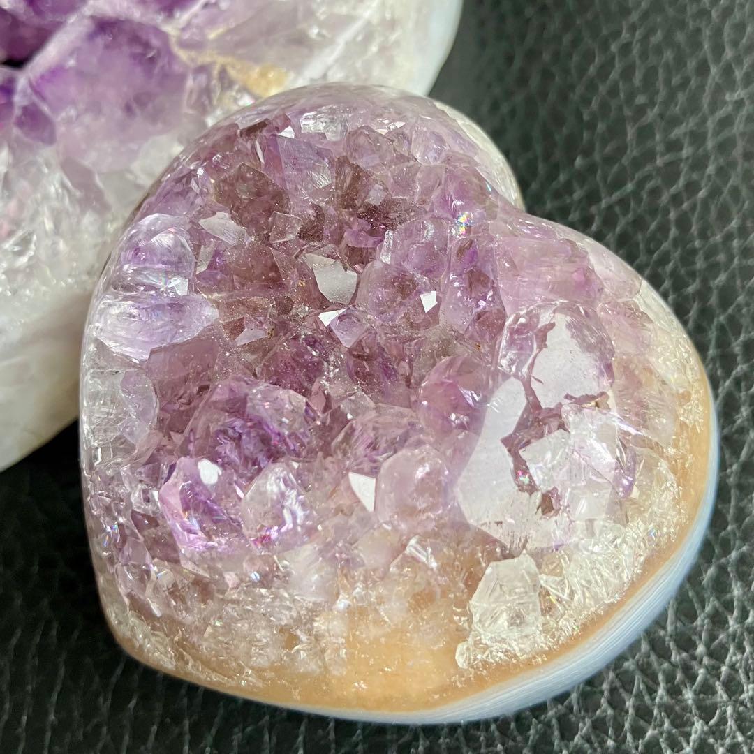 Summer Sale【A】ハイクオリティ✴︎アメジストアゲートハートシェイプ