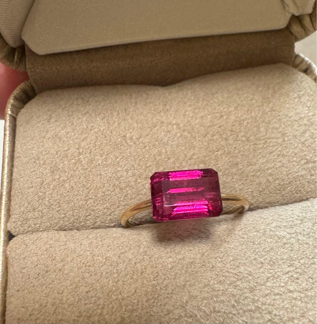 ルベライト キャンディリング 14kgf