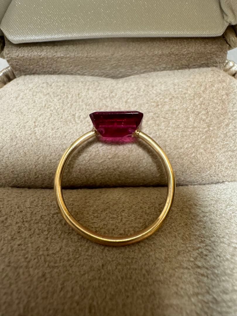 ルベライト キャンディリング 14kgf