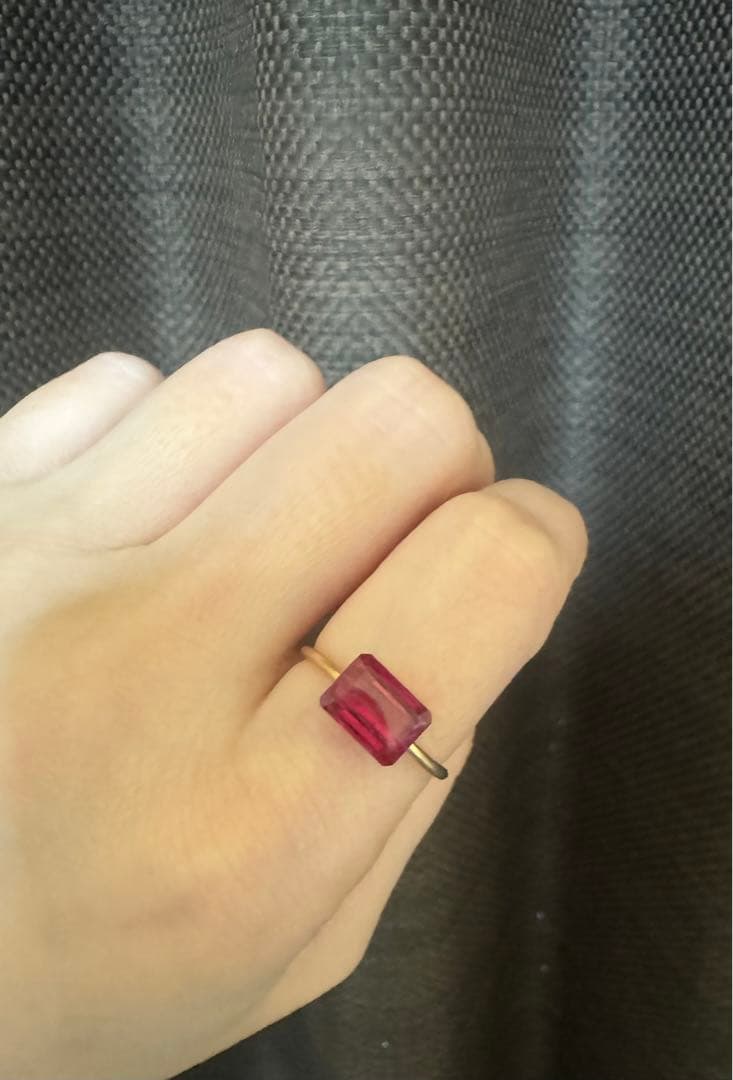 ルベライト キャンディリング 14kgf