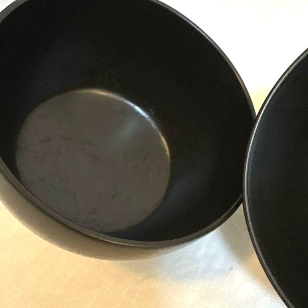 杉田明彦　漆器 筒形椀 汁椀 中 黒 ［未使用］2個