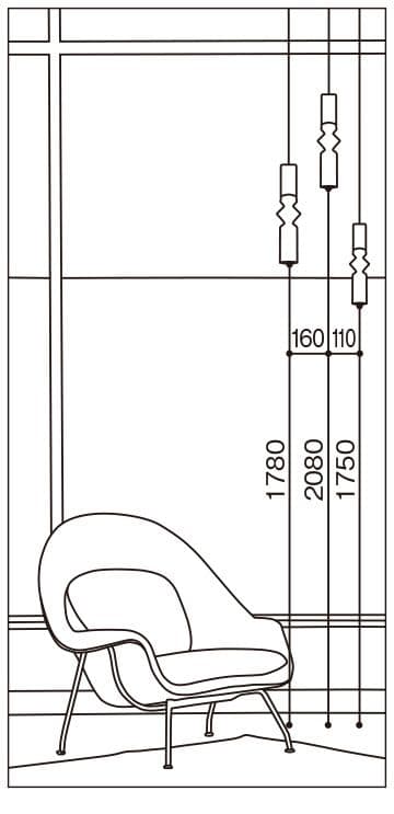 ODELIC ペンダントライト2個セット (H-2504TL2)