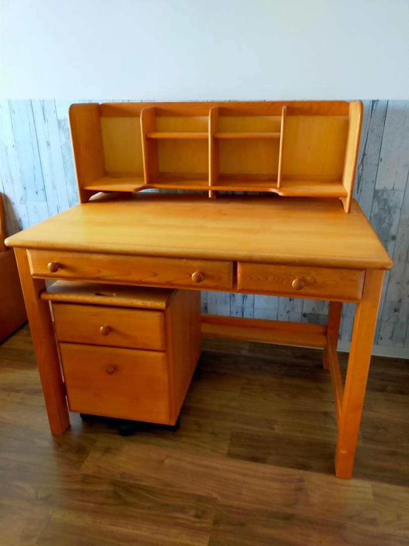【単品】檜木デスクの机のみの出品送料込み