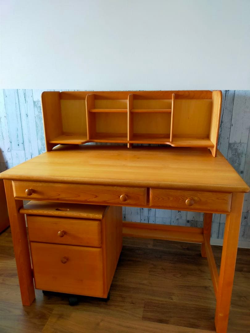 【単品】檜木デスクの机のみの出品送料込み