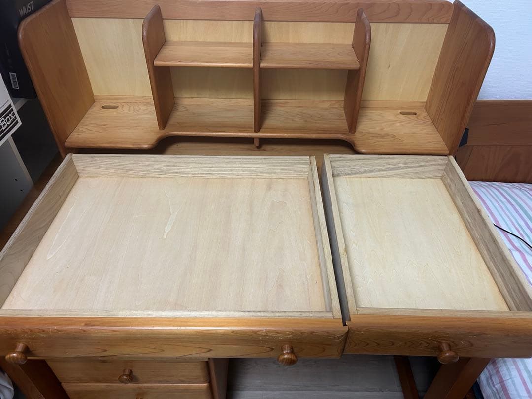 【単品】檜木デスクの机のみの出品送料込み