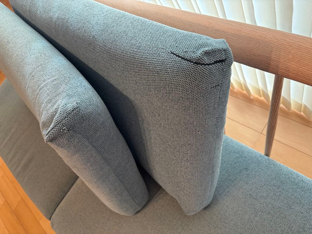 飛騨の家具　日進木工×TWO-ONE STYLE　3人掛けソファ『ブランカ』