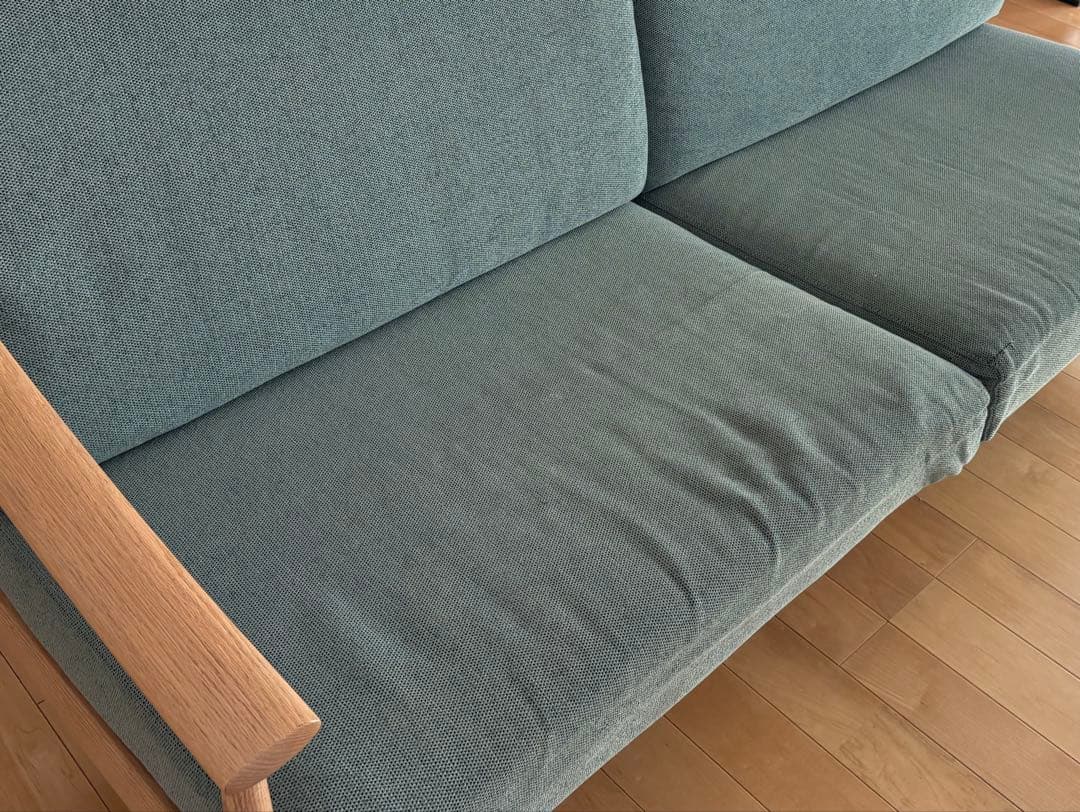 飛騨の家具　日進木工×TWO-ONE STYLE　3人掛けソファ『ブランカ』