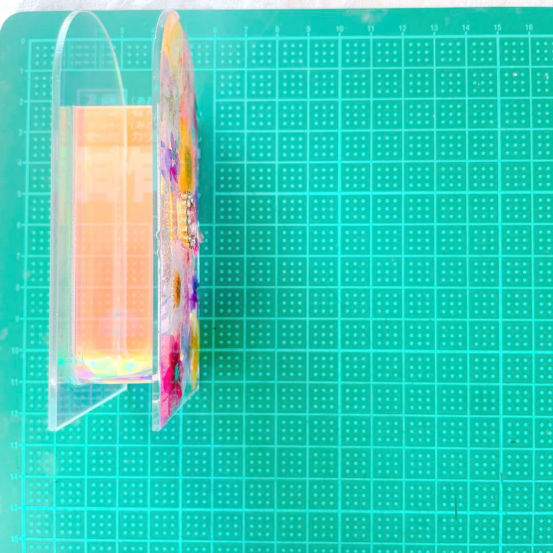 お花の入れ物　オーロラピンク