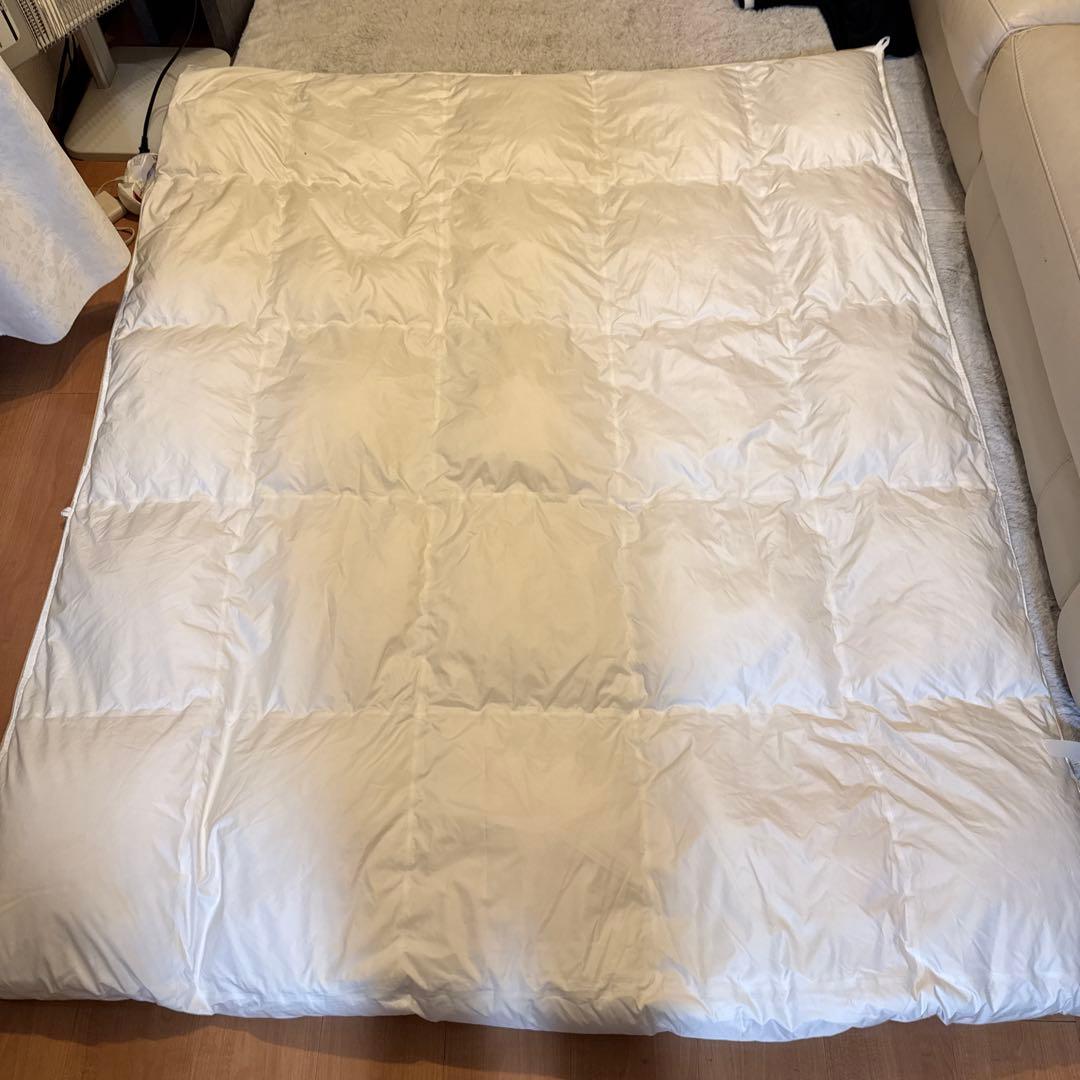 美品　昭和西川 ミクロガード 140-210掛け布団 アレルギー対策 清潔素材