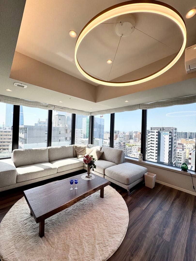 新品大垣WOODローテーブル　ブラックウォールナット　折りたたみ脚　一枚板