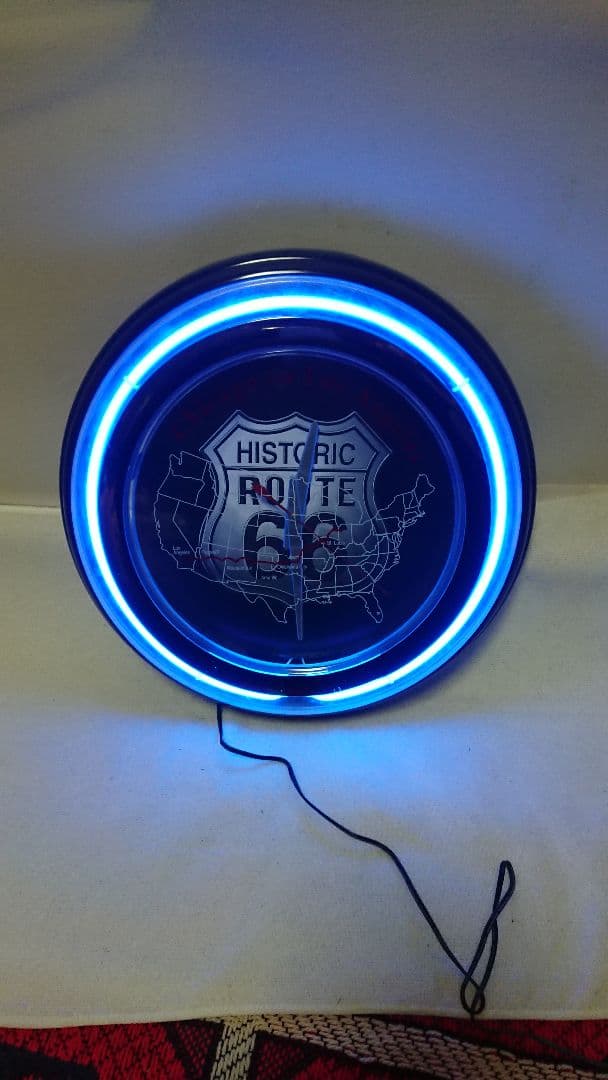 ルート66 掛け時計 動作品