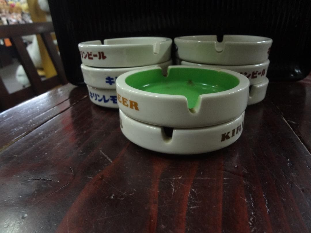 キリンビール/キリンレモン　オリジナル陶器灰皿　１０個セット　昭和レトロ