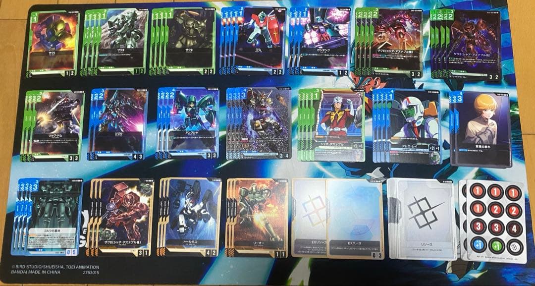 優勝構築 ガンダムカードゲーム 青緑アグロ ジオン デッキ - メルカリ