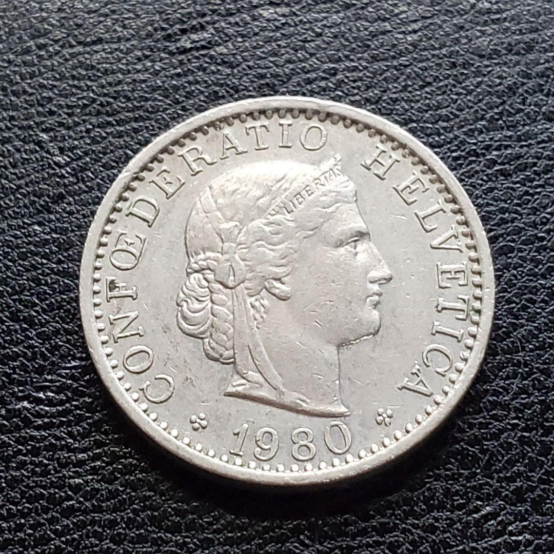 857. 1980年 スイス 20ラッペン 白銅貨 コイン - メルカリ