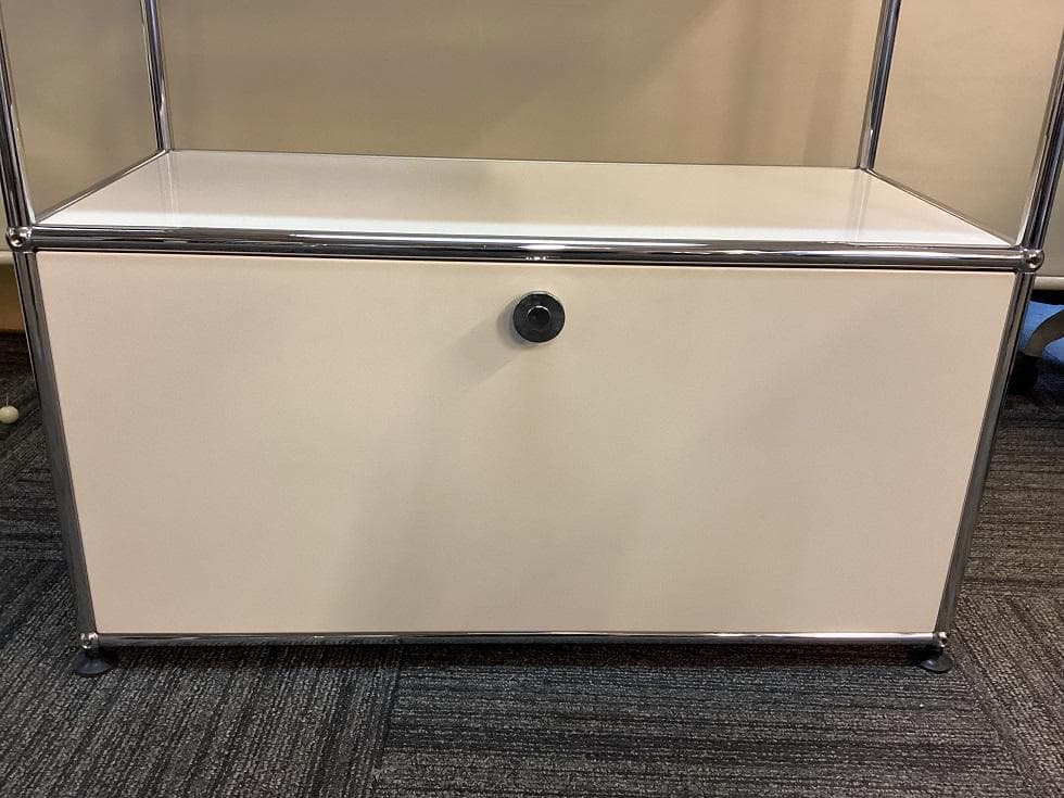 USMハラー 3段 オープンキャビネット シェルフ ピュアホワイト