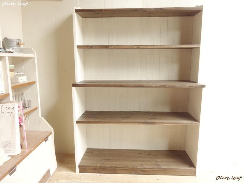 サイズ、デザインオーダー可！H120カップボード●シャビーエスプレッソ受注製作