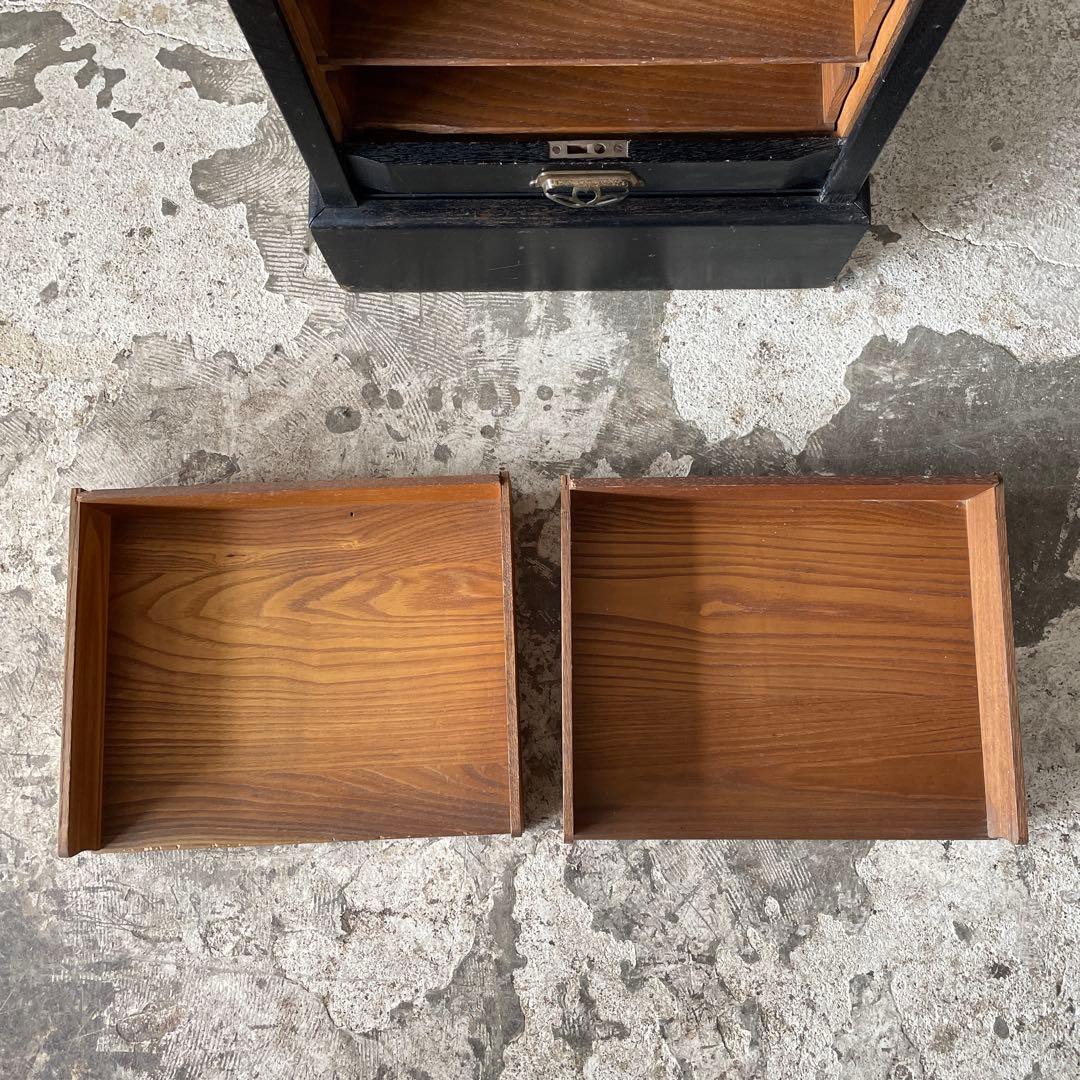 ビンテージ シャッターファイルキャビネット 本棚