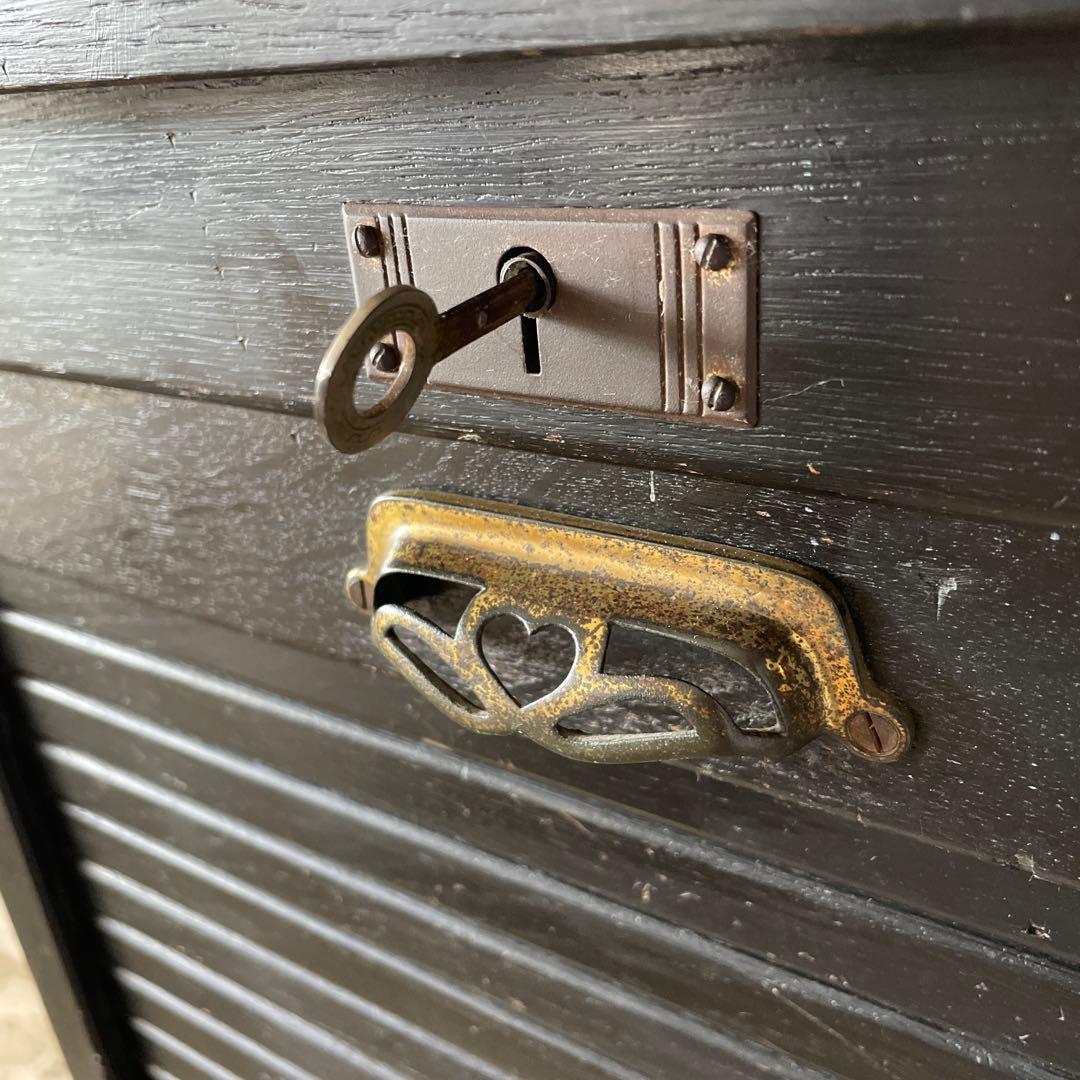 ビンテージ シャッターファイルキャビネット 本棚