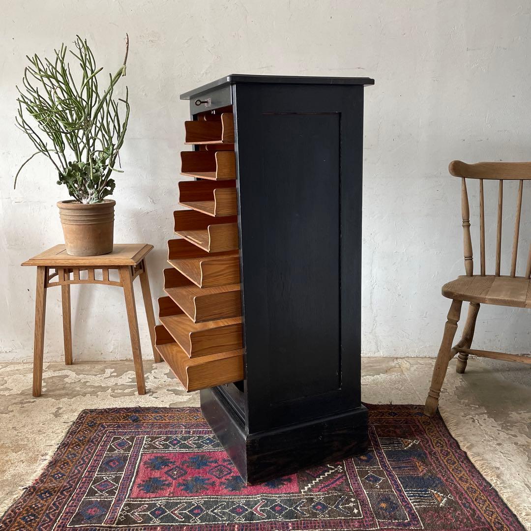 ビンテージ シャッターファイルキャビネット 本棚