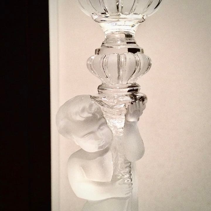 極希少☆極美品 オールドバカラ 子供☆エンジェル 燭台キャンドルスタンド ペア