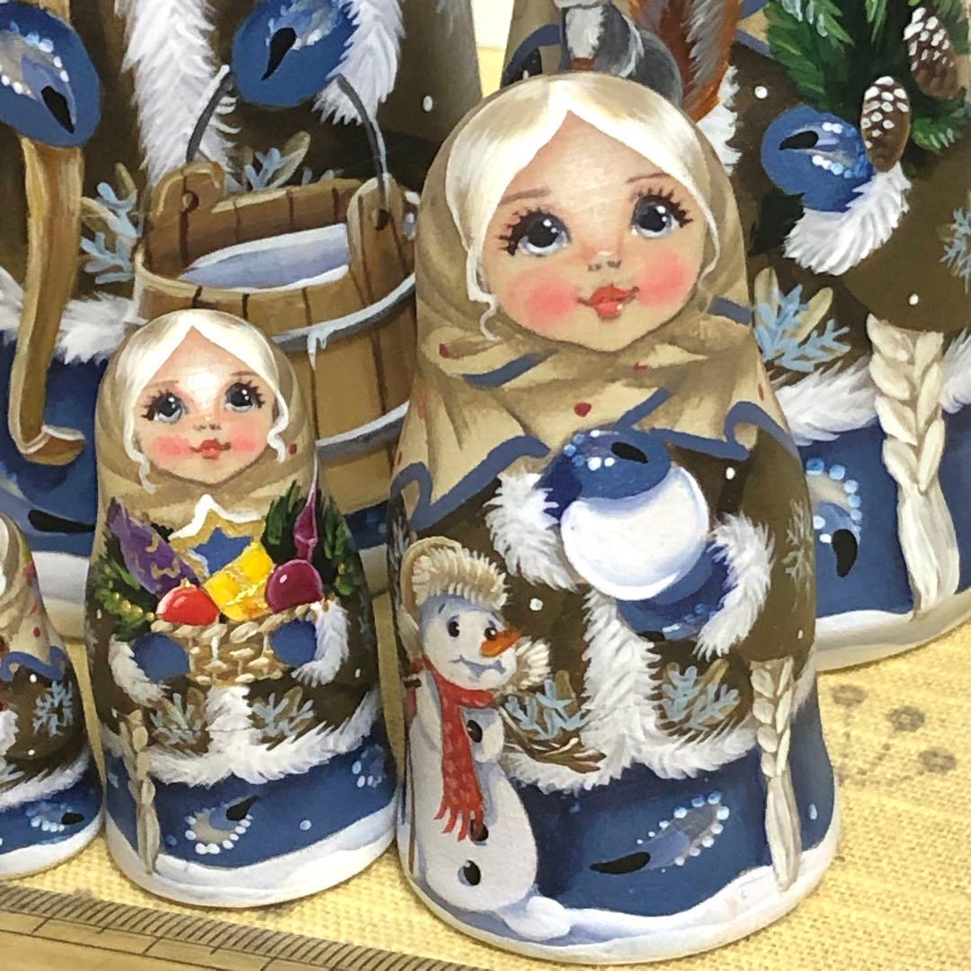 スヴェトラーナ・ニコラエヴァ　マトリョーシカ　7体　ロシア雑貨