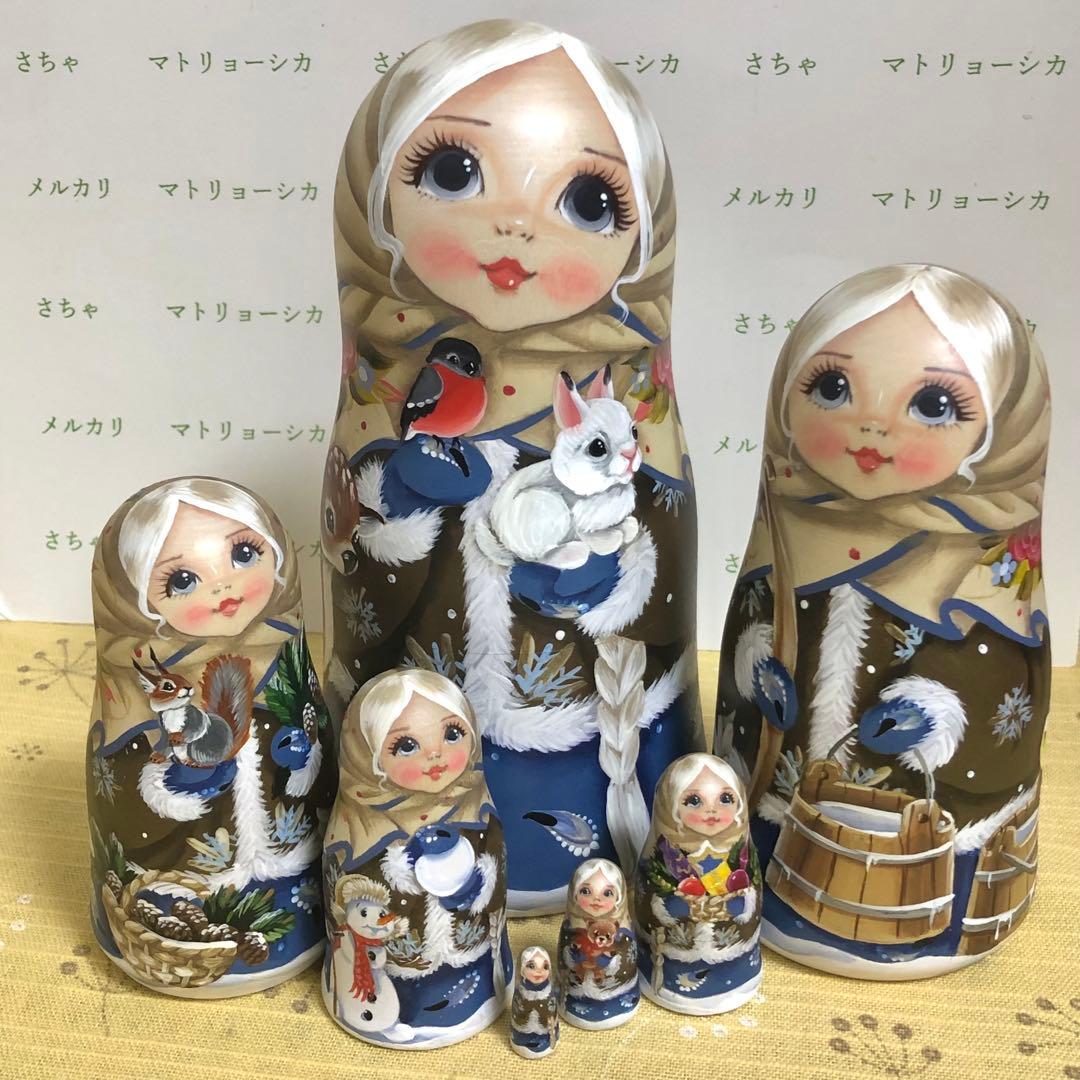 スヴェトラーナ・ニコラエヴァ　マトリョーシカ　7体　ロシア雑貨