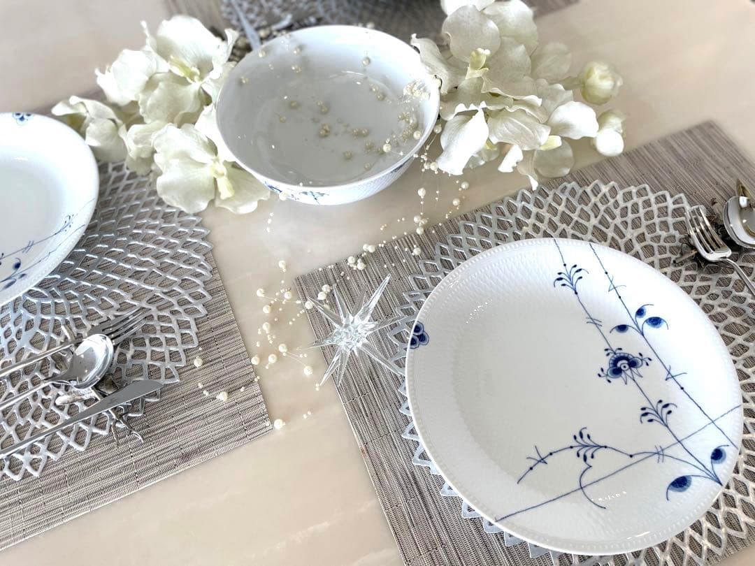 ロイヤルコペンハーゲン ブルーパルメッテ プレート ボウル 4点セット