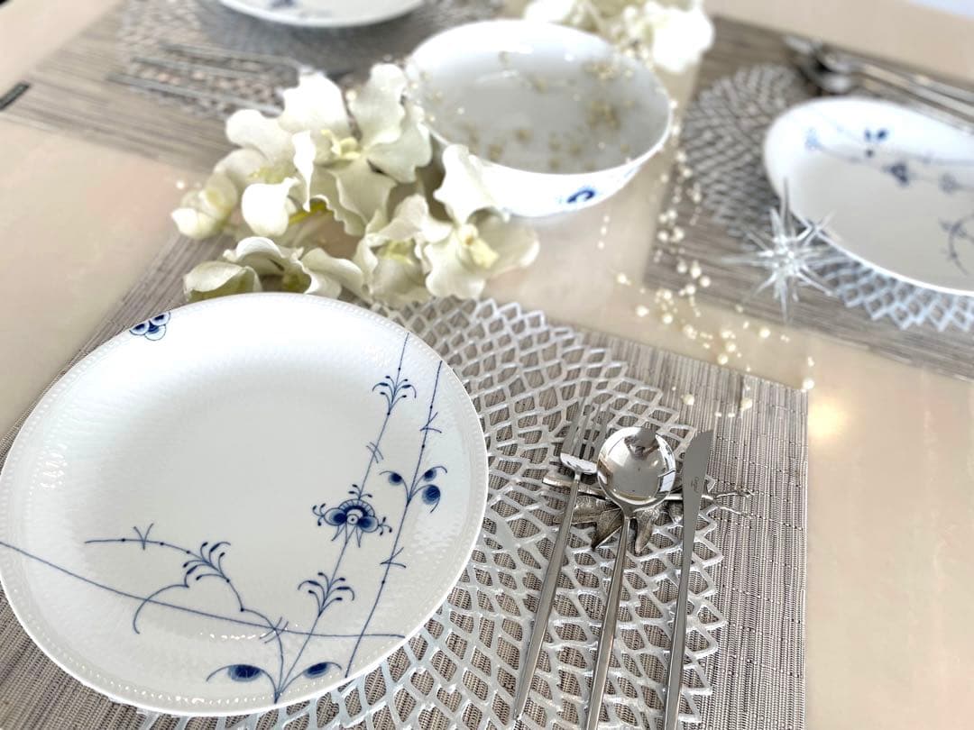 ロイヤルコペンハーゲン ブルーパルメッテ プレート ボウル 4点セット