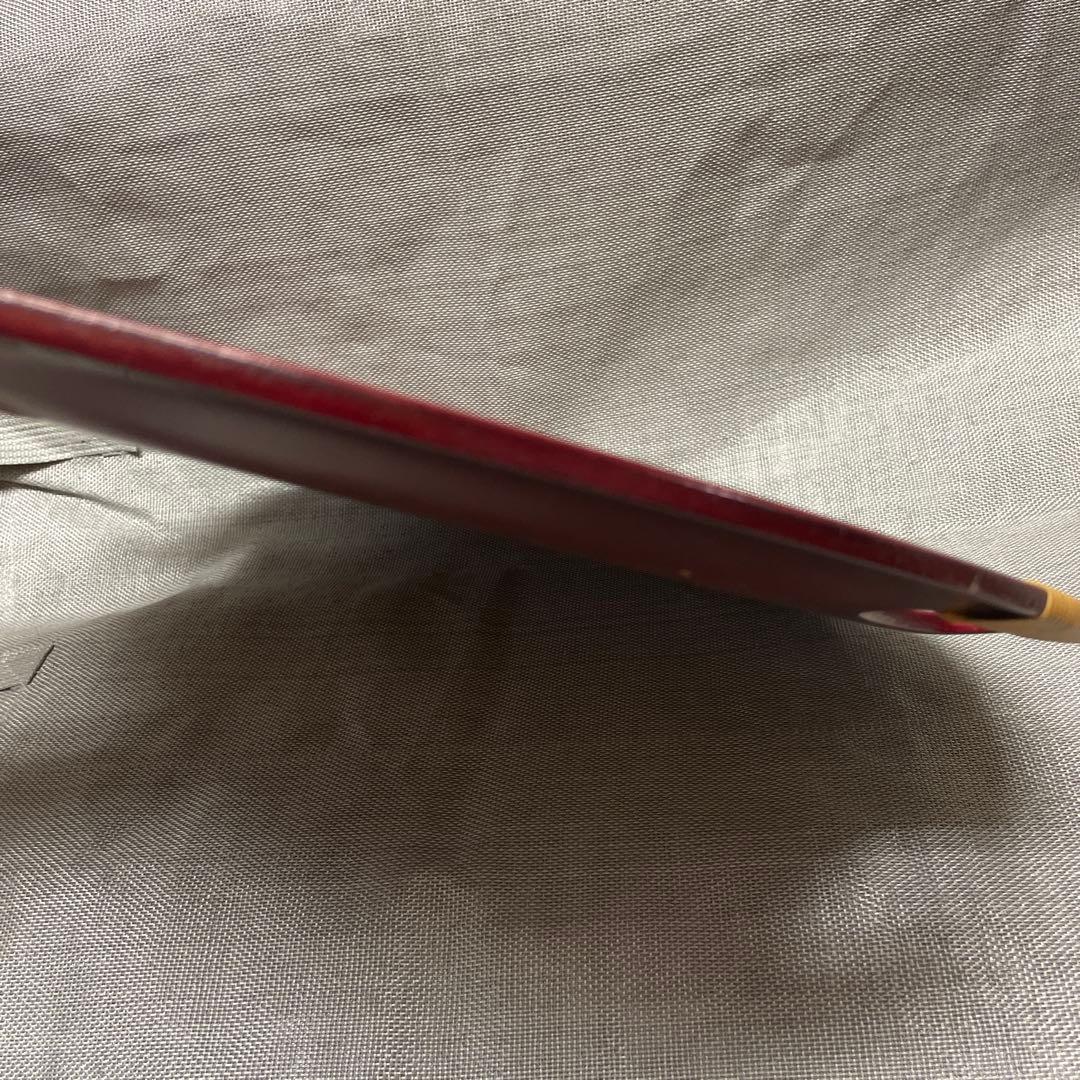 特大サイズ　シンプル　時代朱漆　丸盆　取っ手付　直径43㎝　輪島塗菓子盆お盆