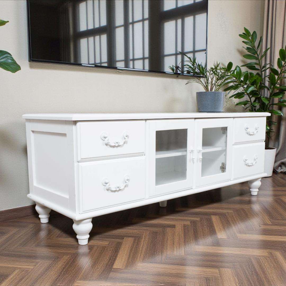 120㎝幅【新品】おしゃれ アンティーク風 テレビボード アウトレット