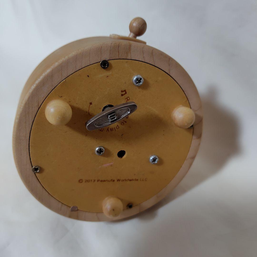 スヌーピー クリスマス 木製オルゴール