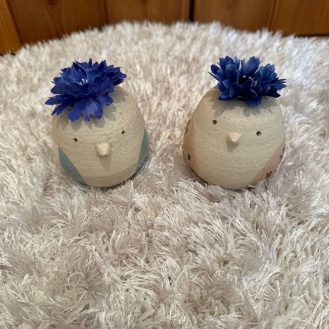 陶芸家　清水うのう☆すずちゃん☆一輪差し