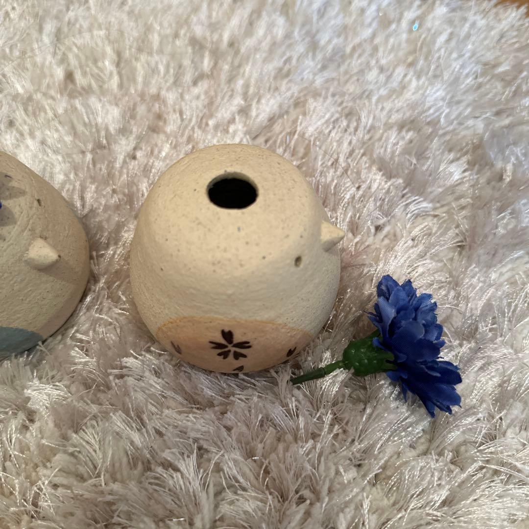 陶芸家　清水うのう☆すずちゃん☆一輪差し