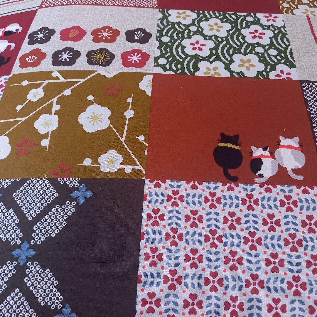 暖 ソフトタッチ 綿100％ 大判長方形 厚掛 こたつ掛布団 日本製 和猫