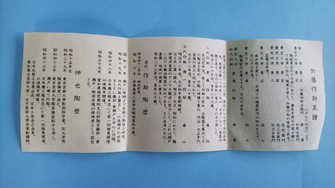 加藤作助作　本瓶