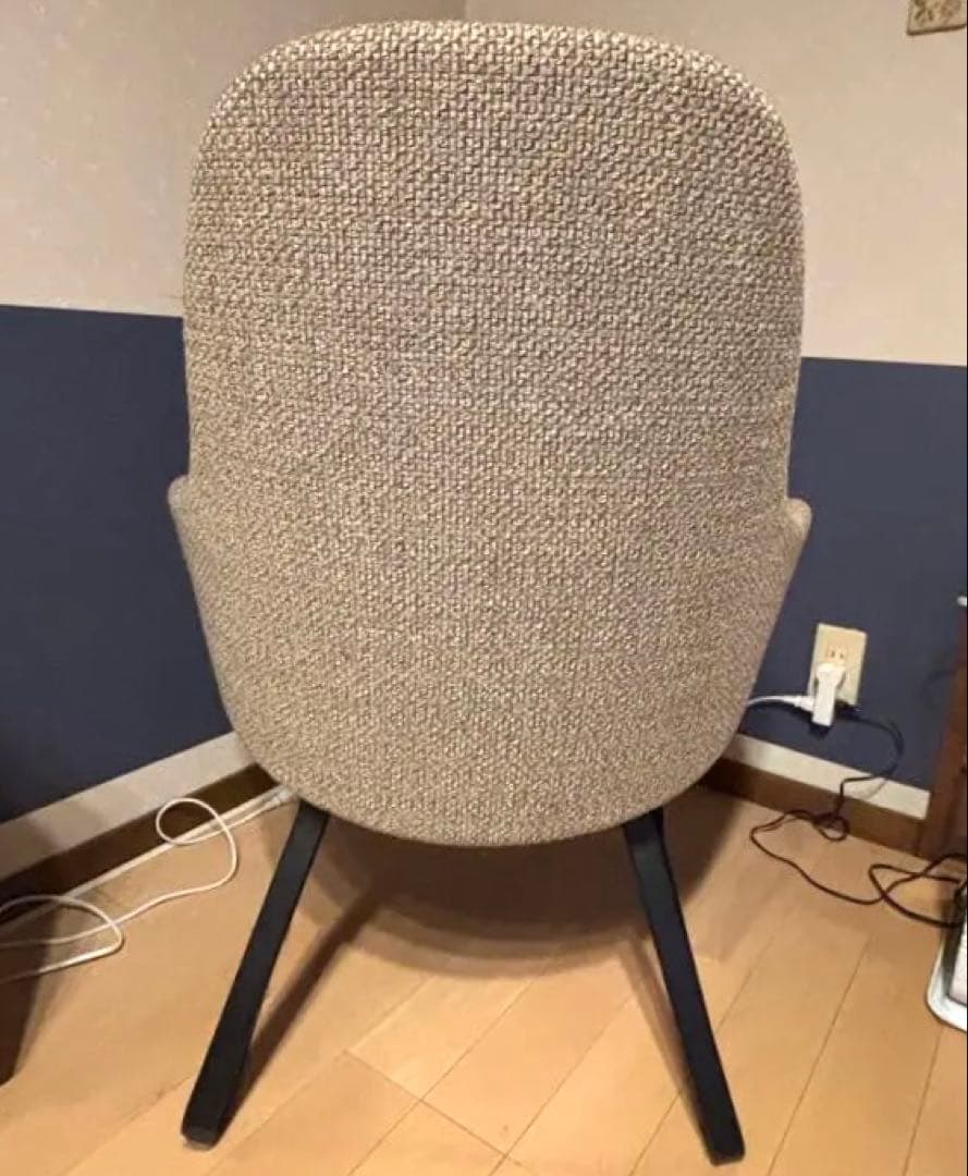 ベージュ ファブリック ハイバックソファ　私の部屋