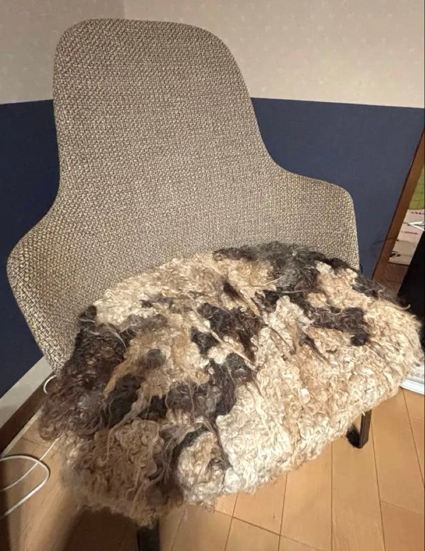 ベージュ ファブリック ハイバックソファ　私の部屋