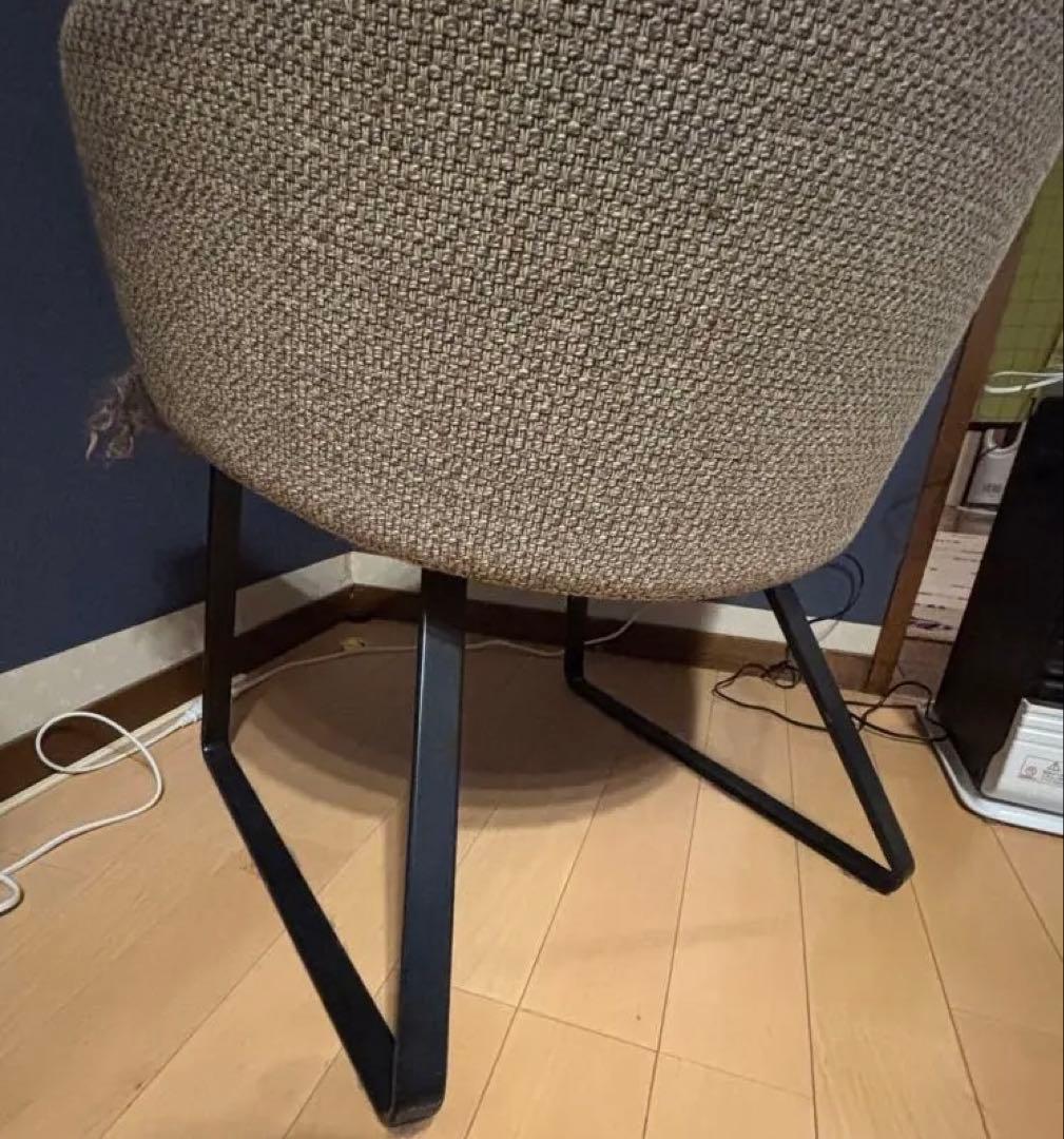 ベージュ ファブリック ハイバックソファ　私の部屋