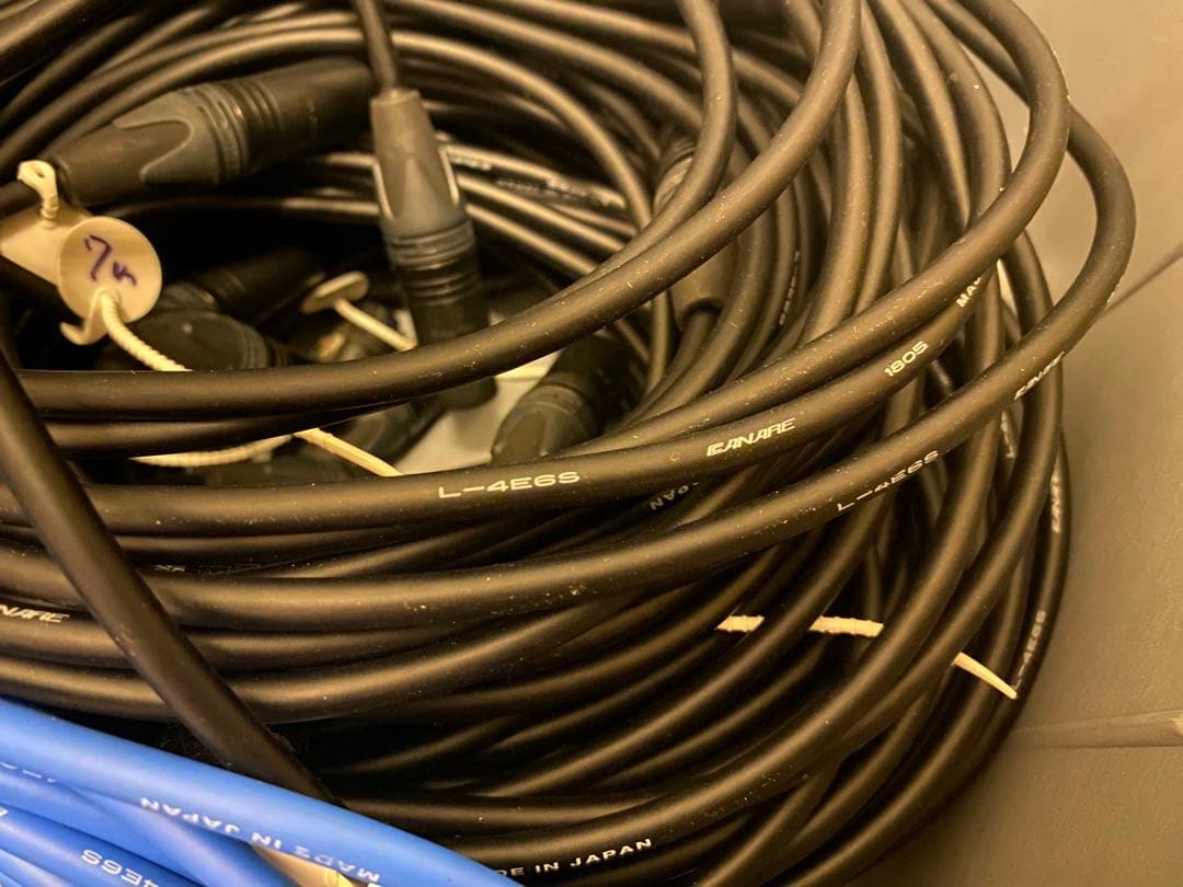 CANARE 4E6S 20m 2本 NEUTRIK XLR マイクケーブル