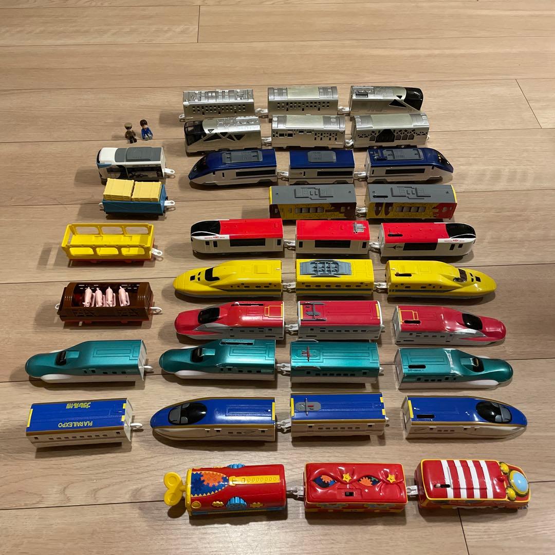 プラレール 車両 レール 情景 まとめ売り - メルカリ