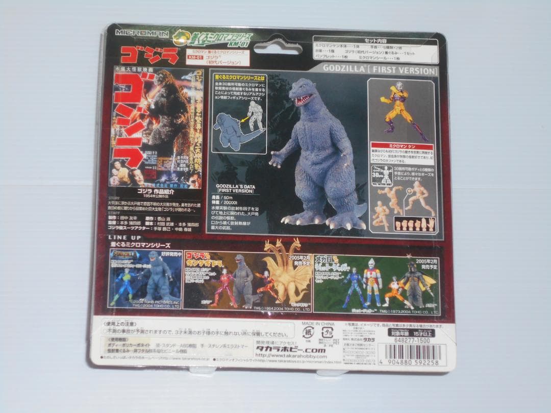 未開封 ミクロマン 着ぐるミクロマン ゴジラ 初代バージョン KM01
