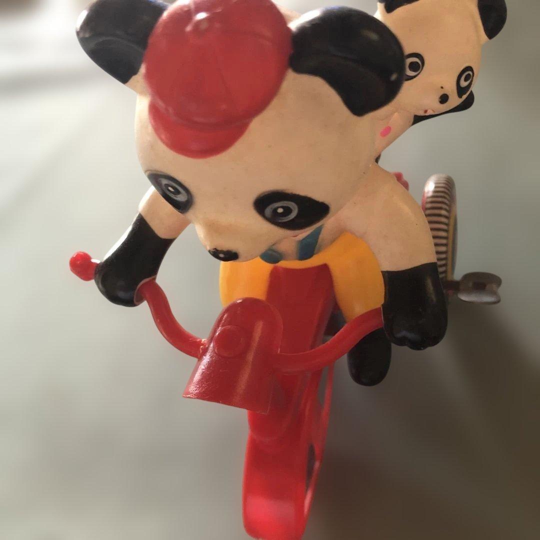 希少　ゼンマイ式 鉄琴ブリキ アンティーク 　昭和おもちゃ 女の子 お人形 演奏