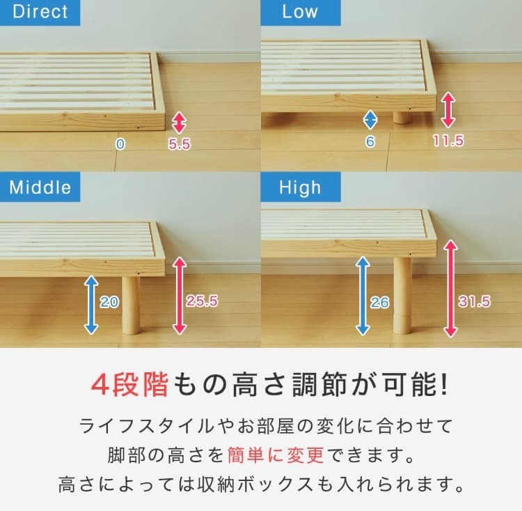 新品！未使用！ネルコンシェルジュ　すのこベッド
