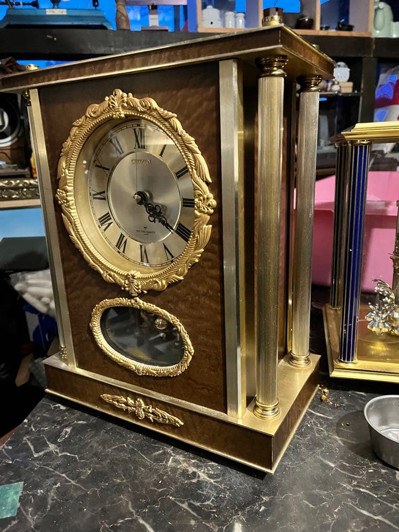 水晶時計 シチズン　CITIZEN サイズ縦約36 横約29 奥行き15.5