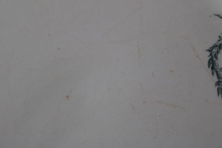 【大皿】28.5cm salins リボン柄　フランス アンティーク