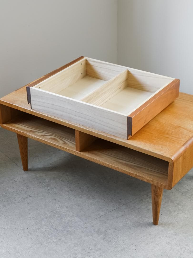 廃盤 ACTUS \"Symphony\" ローテーブル 無垢材 北欧モダン