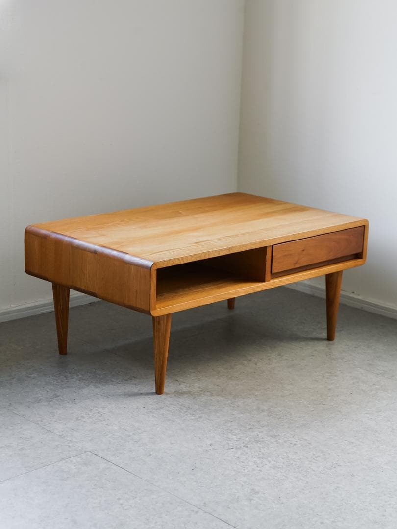 廃盤 ACTUS \"Symphony\" ローテーブル 無垢材 北欧モダン