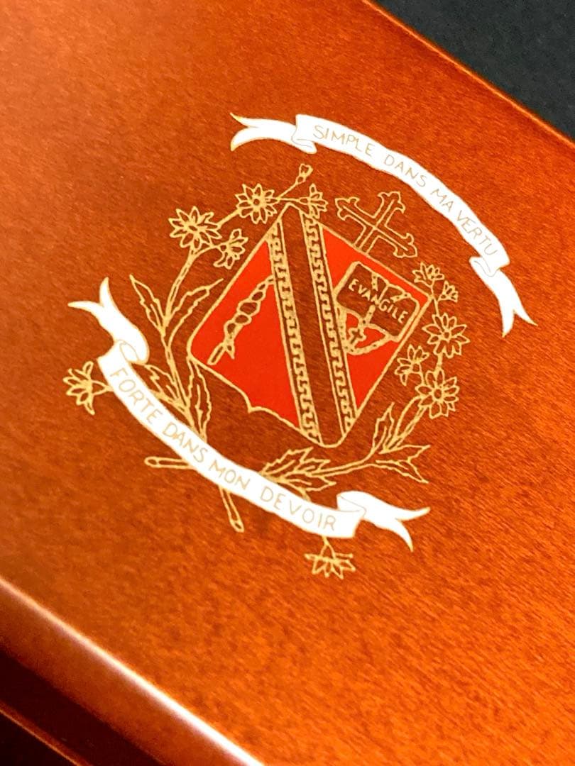 新品☆雙葉学園☆校章エンブレムデザイン☆校歌オルゴールボックス☆アンティーク☆